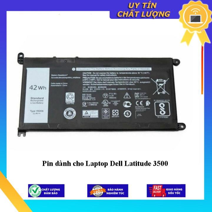Pin dùng cho Laptop Dell Latitude 3500 - Hàng Nhập Khẩu New Seal