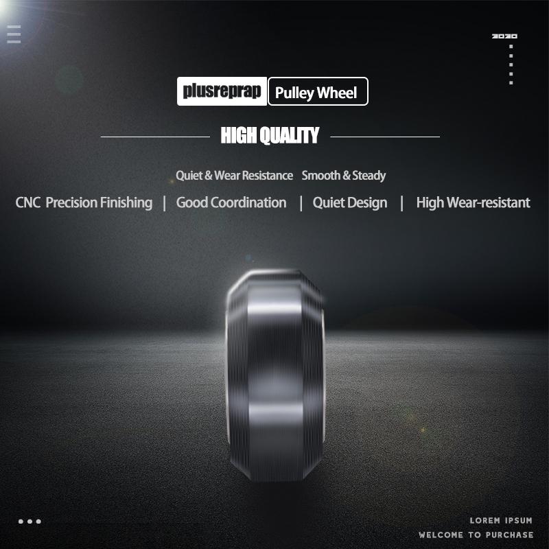 Máy in 3D Bánh xe nhựa POM MODEL BIG MODEL Bánh xe tròn thụ động bánh răng ròng rọc cho CNC OpenBuilds V-Slot