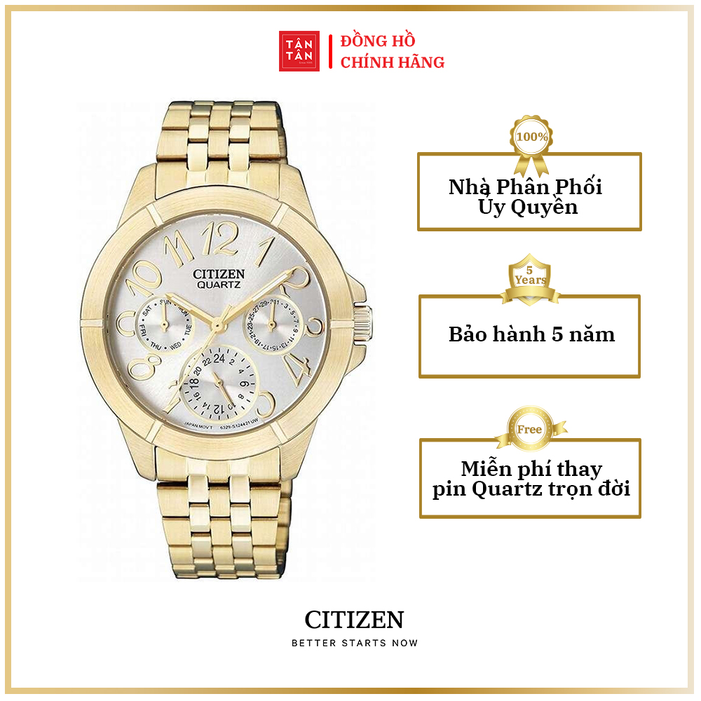 Đồng hồ Nữ Citizen Quartz ED8102-56A 35mm