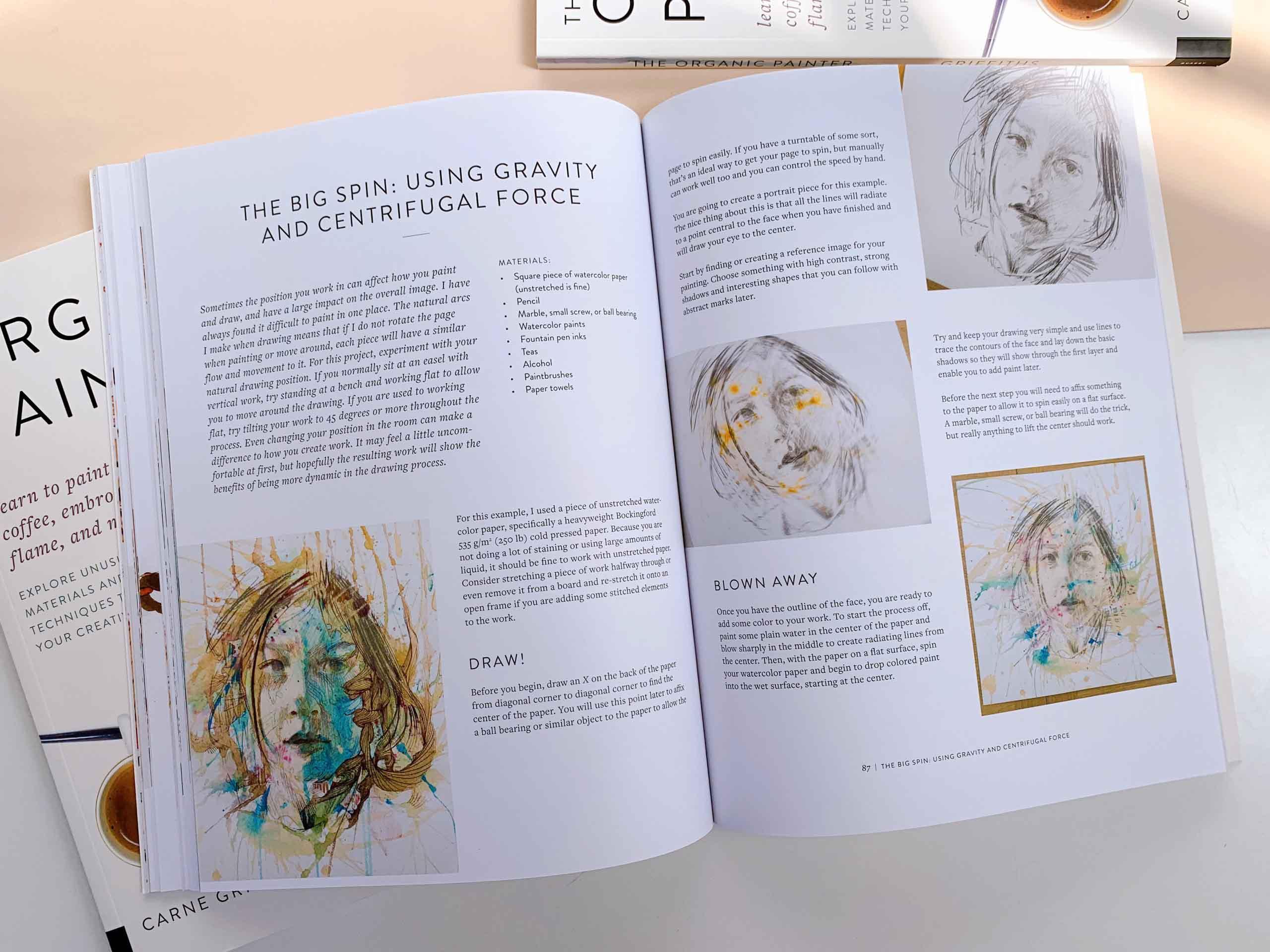 The Organic Painter : Learn to paint with tea, coffee, embroidery, flame, and more