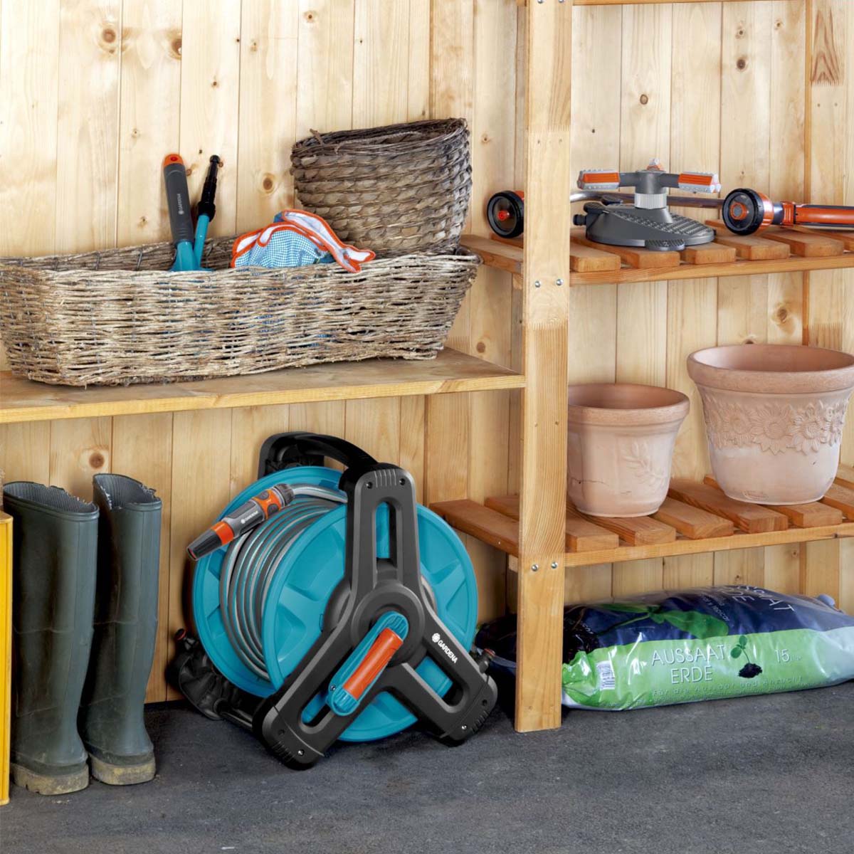 Lô cuộn ống dây tưới vườn Gardena 8007-20