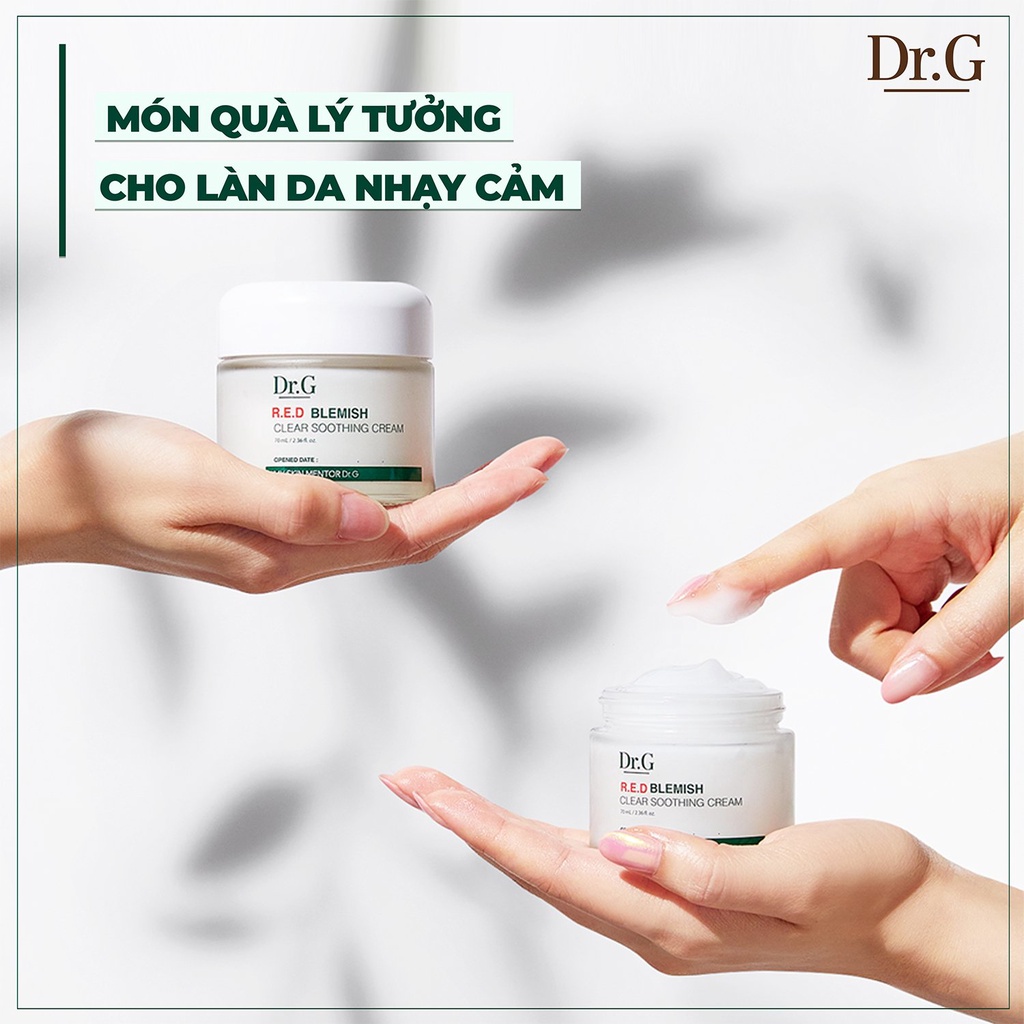 Kem Dưỡng Ẩm và Phục Hồi Sâu Cho Da Dr.G R.E.D Blemish Clear Soothing Cream 70ml