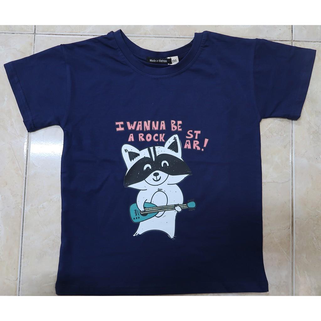 Áo thun trẻ em nam cotton 100% các màu : Mã 034