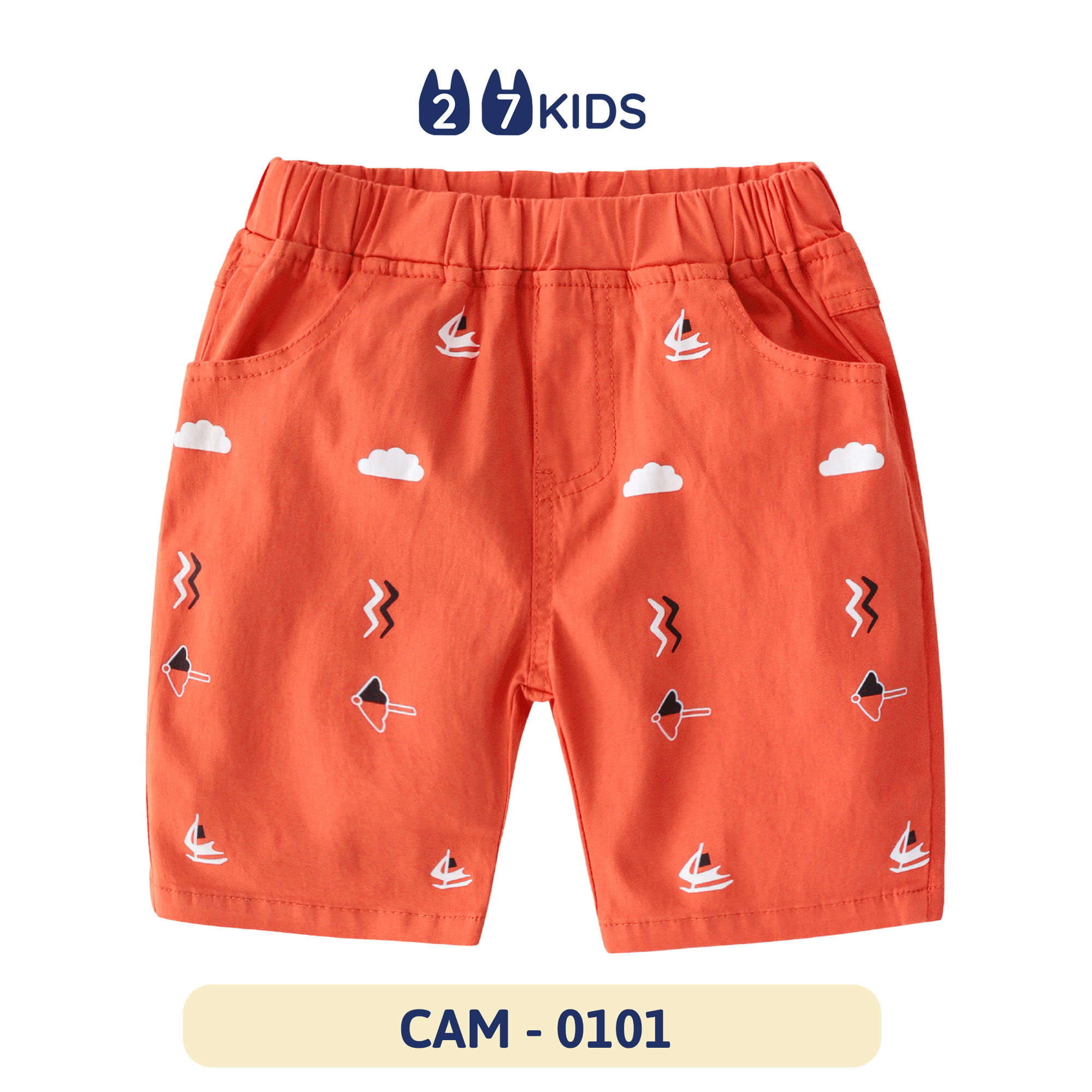 Quần short Kaki bé trai 27Kids WELLKIDS Quần đùi nam cho trẻ từ 2-10 tuổi BSKK1