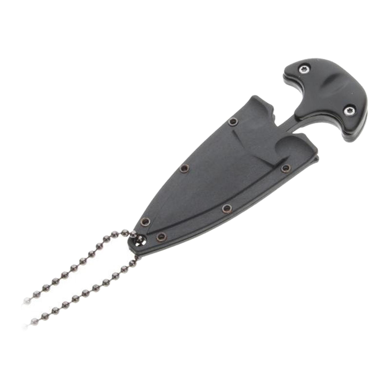 Portable Durable Multifunction Camping Knife Tea Knives Necklace Pendant Stainless Steel with Chain