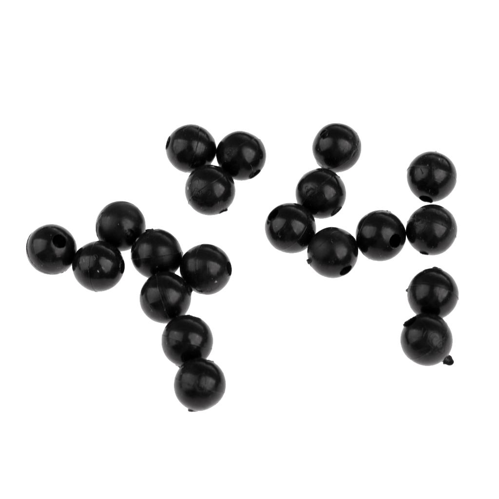 20pcs 8mm Rubber Fishing Beads Lure Carp Fishing Beads Kit Terminal Tackle