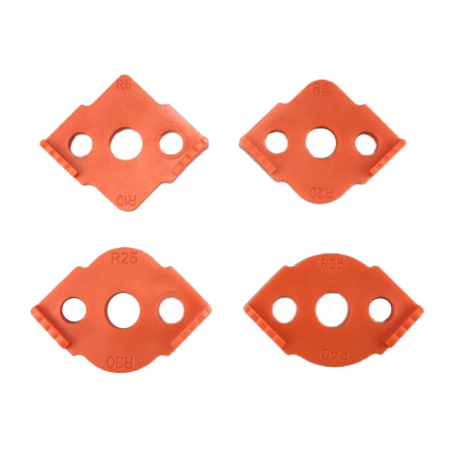 Jig Router Templates, ABS Plastic Routing Rounded Corners Router Bit Template for Woodworking Routing, R5 R15 R25 R35