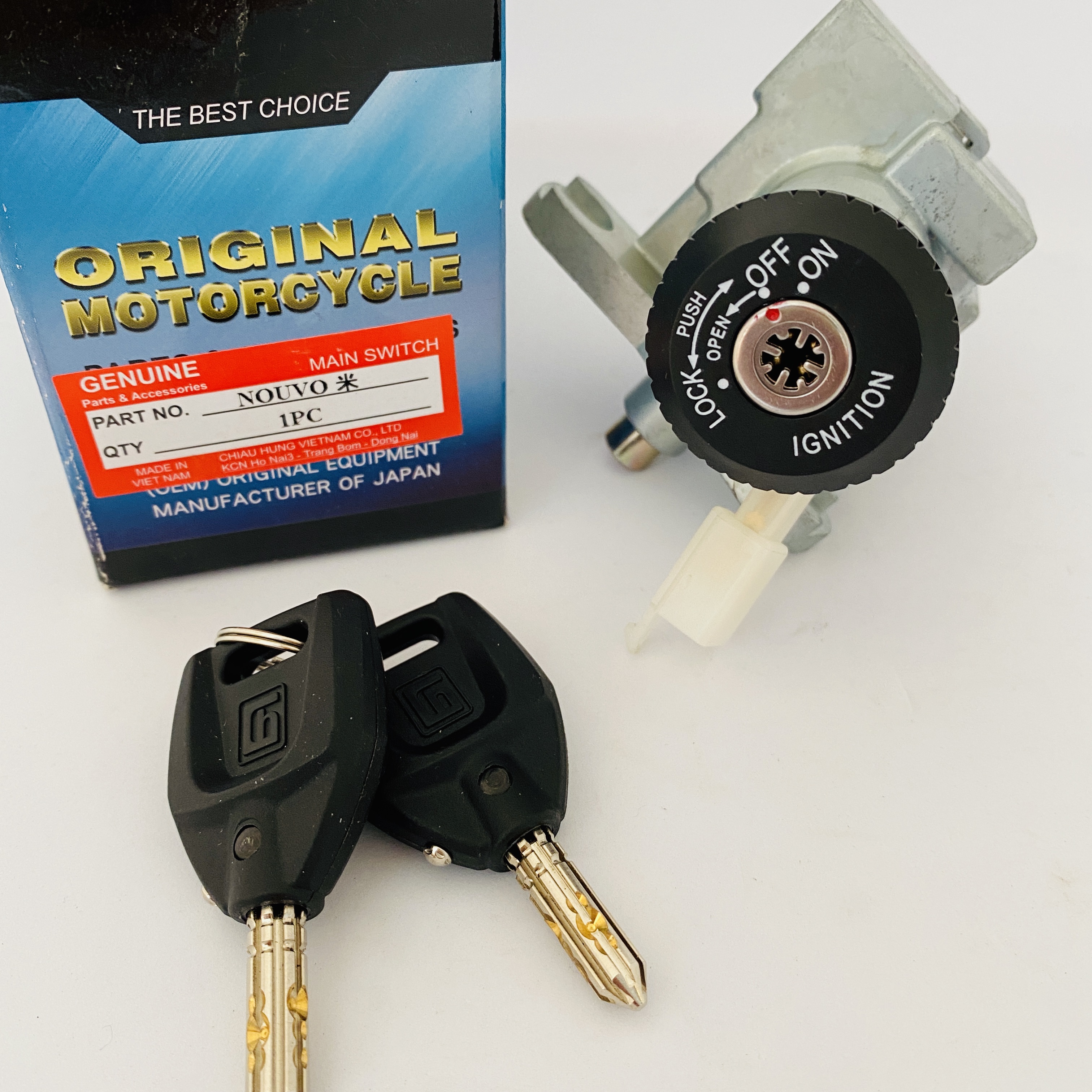 Ổ Khóa Từ 8 Cạnh Dành Cho Xe Nouvo