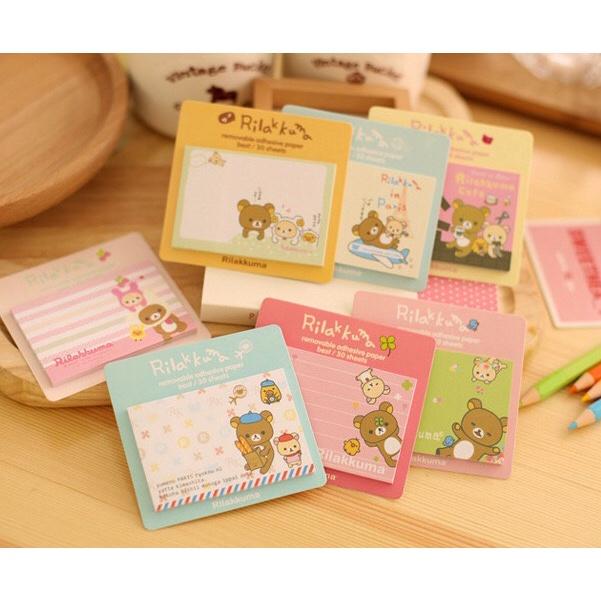 Giấy note sticky dễ thương 7,5x5cm nguồn hàng buôn sỉ nhà MIN