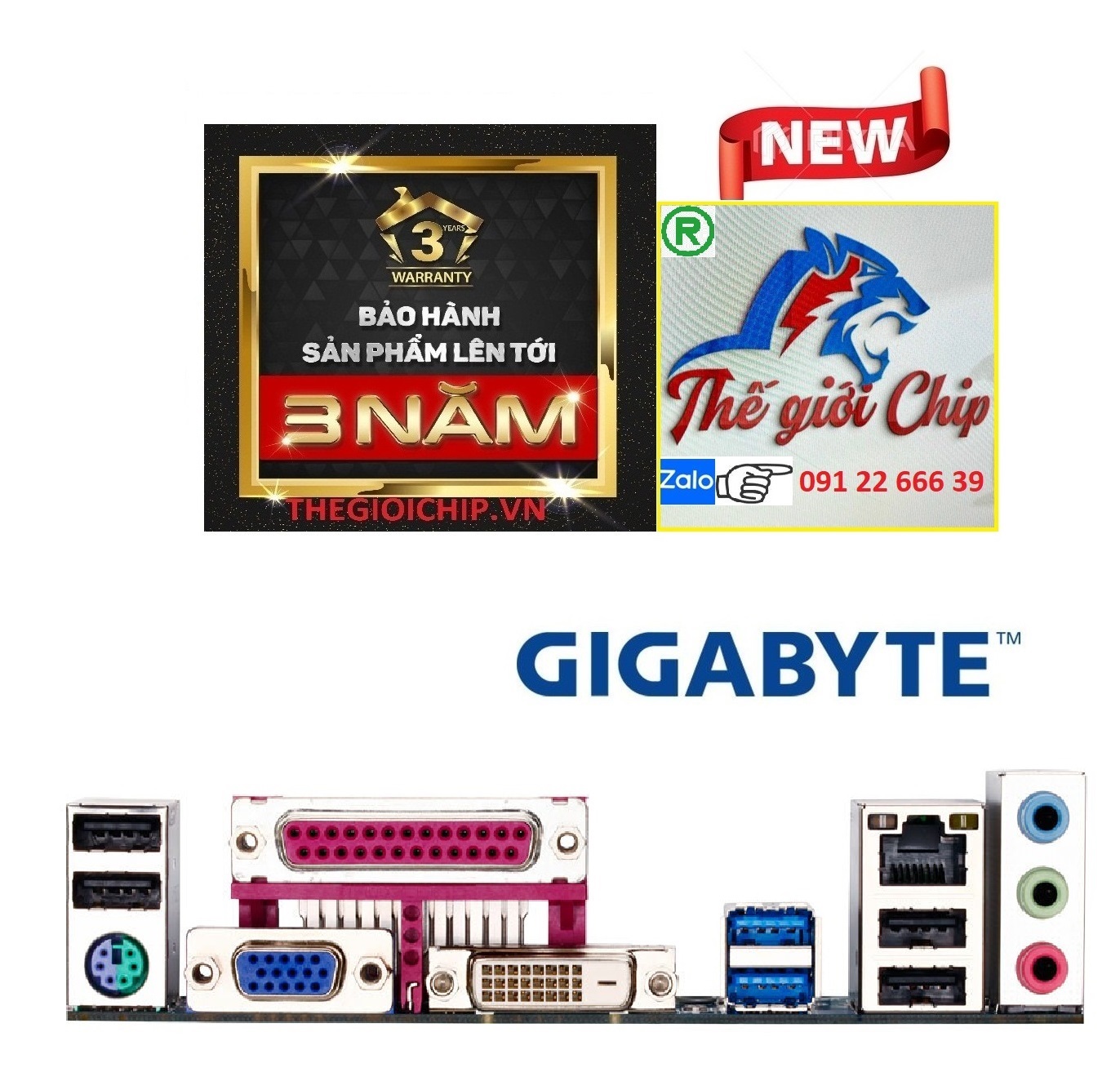 Bo Mạch Chủ Main Gigabyte B75M-D3V socket LGA1155 - Hàng Nhập Khẩu