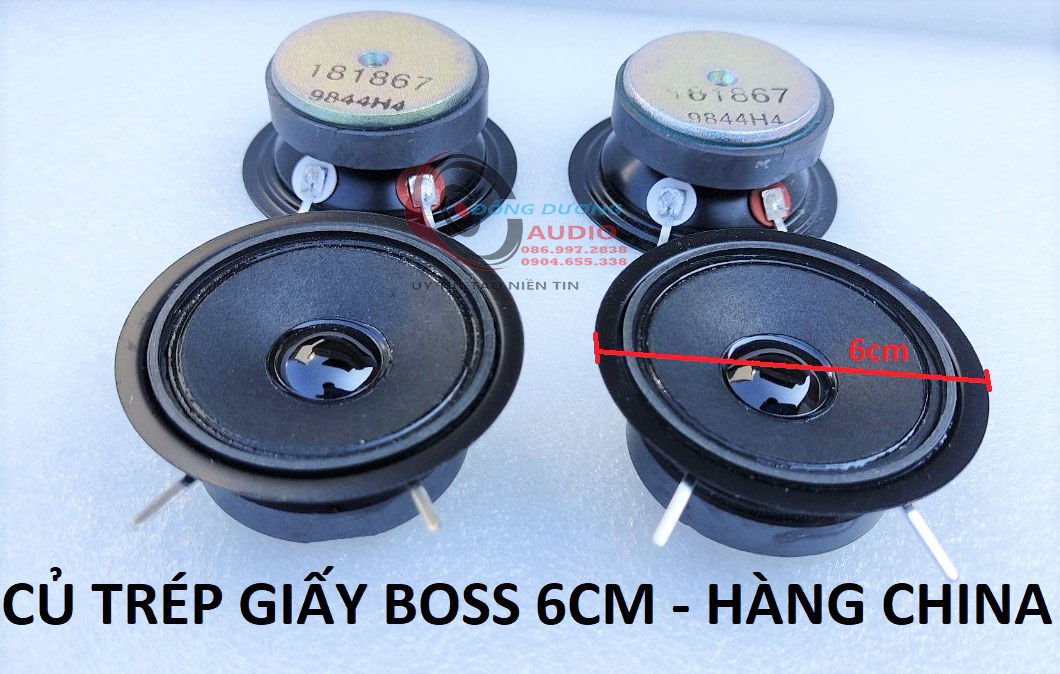 CỦ LOA TRÉP GIẤY BOSS 6CM - HÀNG CHINA - LOA TREBLE BOSS - LOA TÉP BOSS