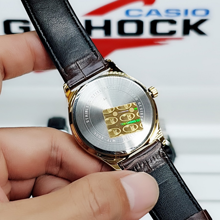 Đồng hồ Casio nữ dây da LTP-V006GL-7BUDF