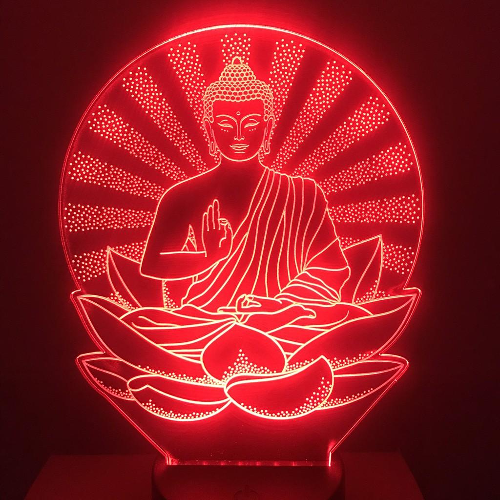 Đèn led 16 màu hình PHẬT THÍCH CA, quà tặng người thân,