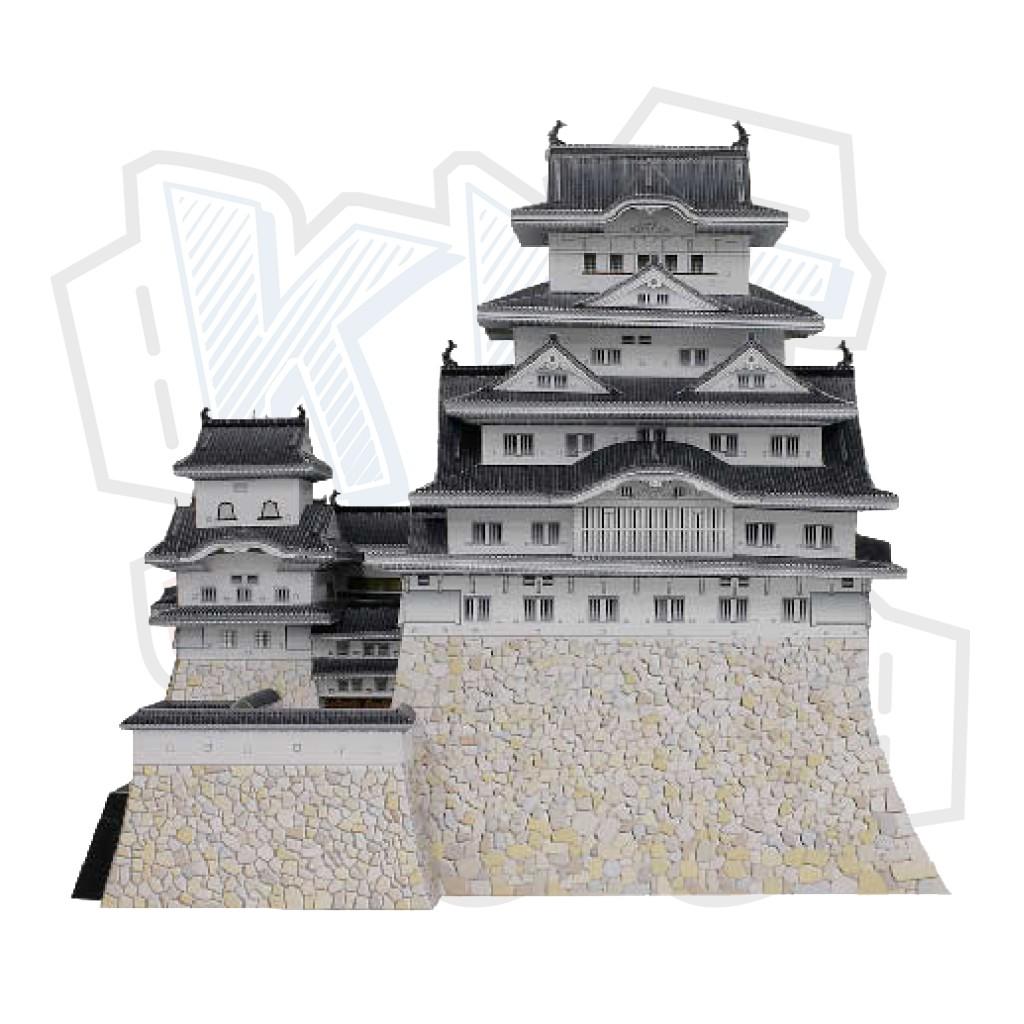 Mô hình giấy kiến trúc tòa thành Himeji Castle - Nhật Bản