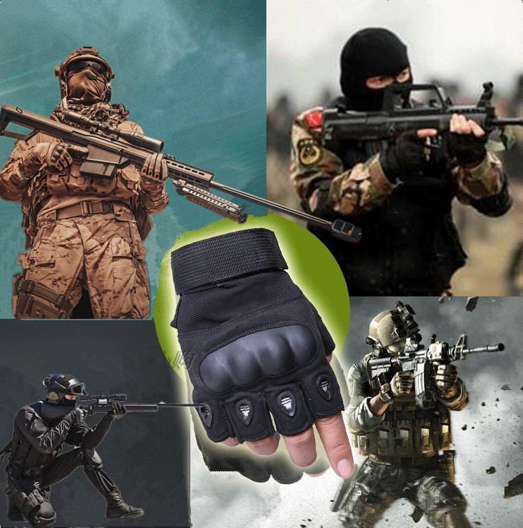 Ngoài Trời Găng Tay Chiến Thuật Airsoft Găng Tay Thể Thao Ngón Quân Nam Găng Tay Chiến Đấu Xe Máy Đi Xe Đạp Chụp Săn Bắn Găng Tay Color: Green Size: XL