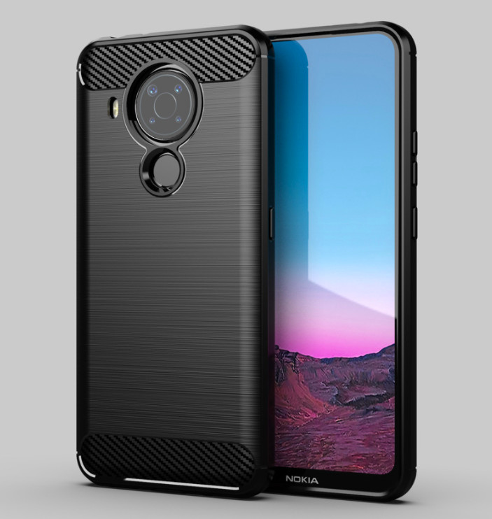 Ốp lưng chống sốc Vân Sợi Carbon cho Nokia 5.4