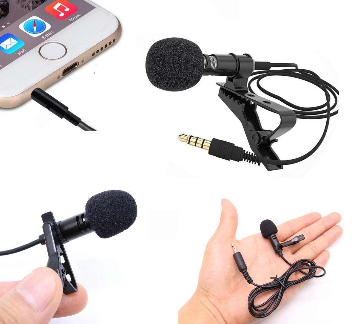 SOAIY Micro Cài Áo Cho Điện Thoại KFW SK100 Cao Cấp - Hàng Nhập Khẩu