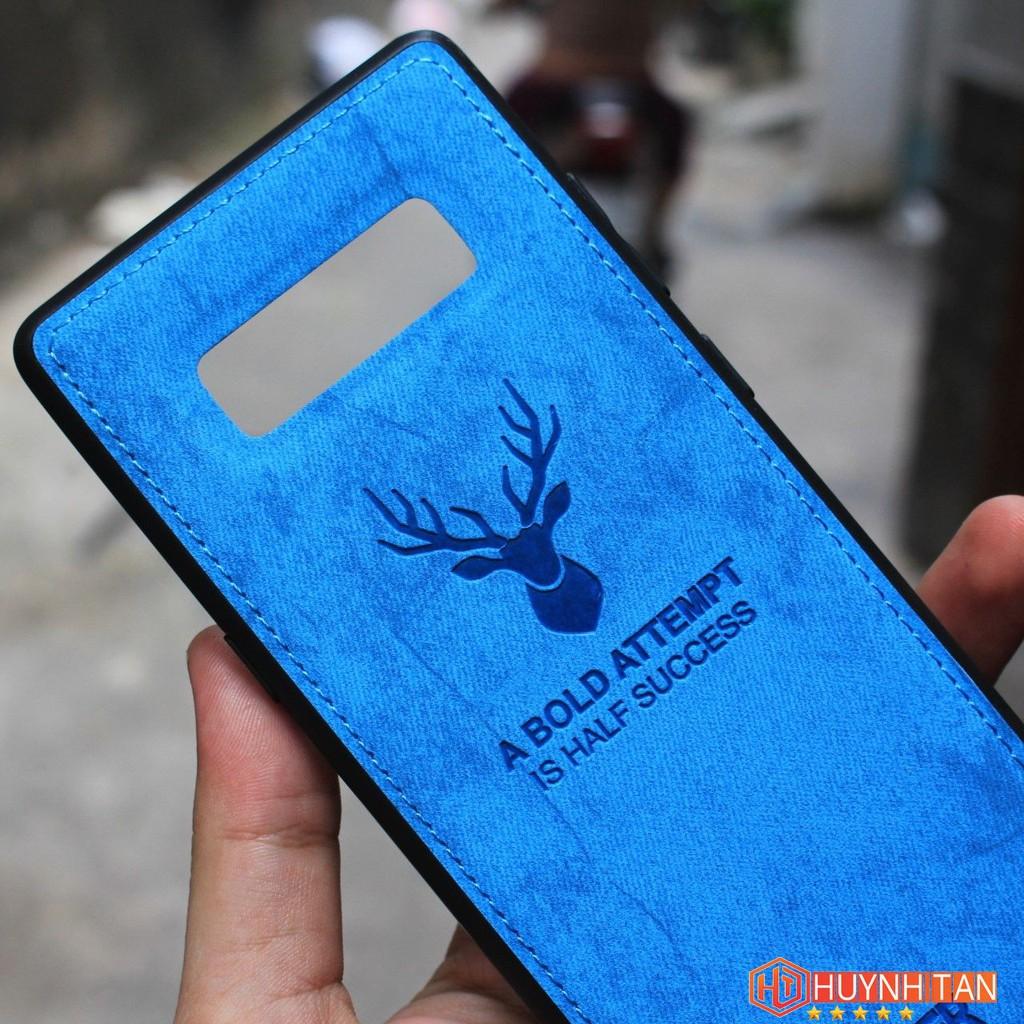 Ốp lưng note 8 chống bám vân tay hình Nai 3D nhiều màu sắc phụ kiện điện thoại huỳnh tân store