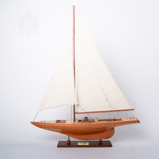 Mô Hình Thuyền Buồm Columbia Medium Bằng Gỗ Dùng Để Trưng Bày Trang Trí Dài 60 Cm