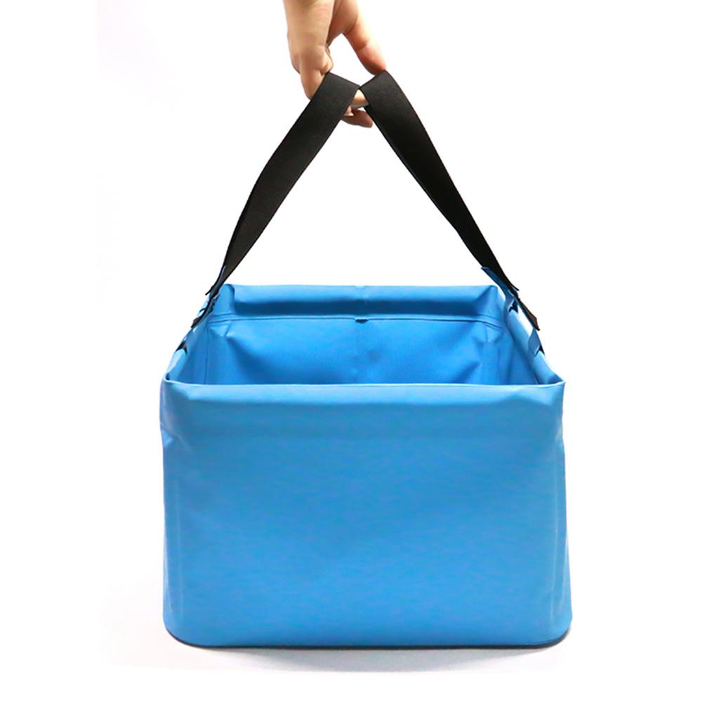 2x 18L Foldable Bucket Water Container Bag for Camping Car Washing BBQ