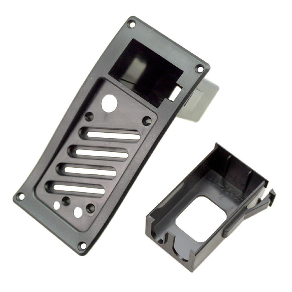 2X Battery Pack Holder Equalizer EQ Piezo Pickup Cover Guitar
