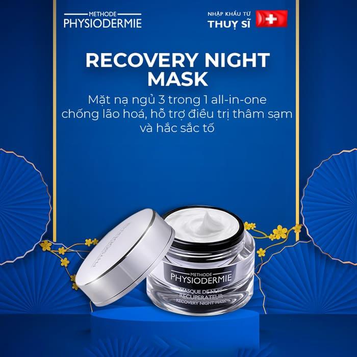 Mặt Nạ Ngủ Cấp Nước Đa Chiều , Ngăn Ngừa Lão Hóa, Giảm Nếp Nhăn Physiodermie Recovery 50ml - Hee's Beauty