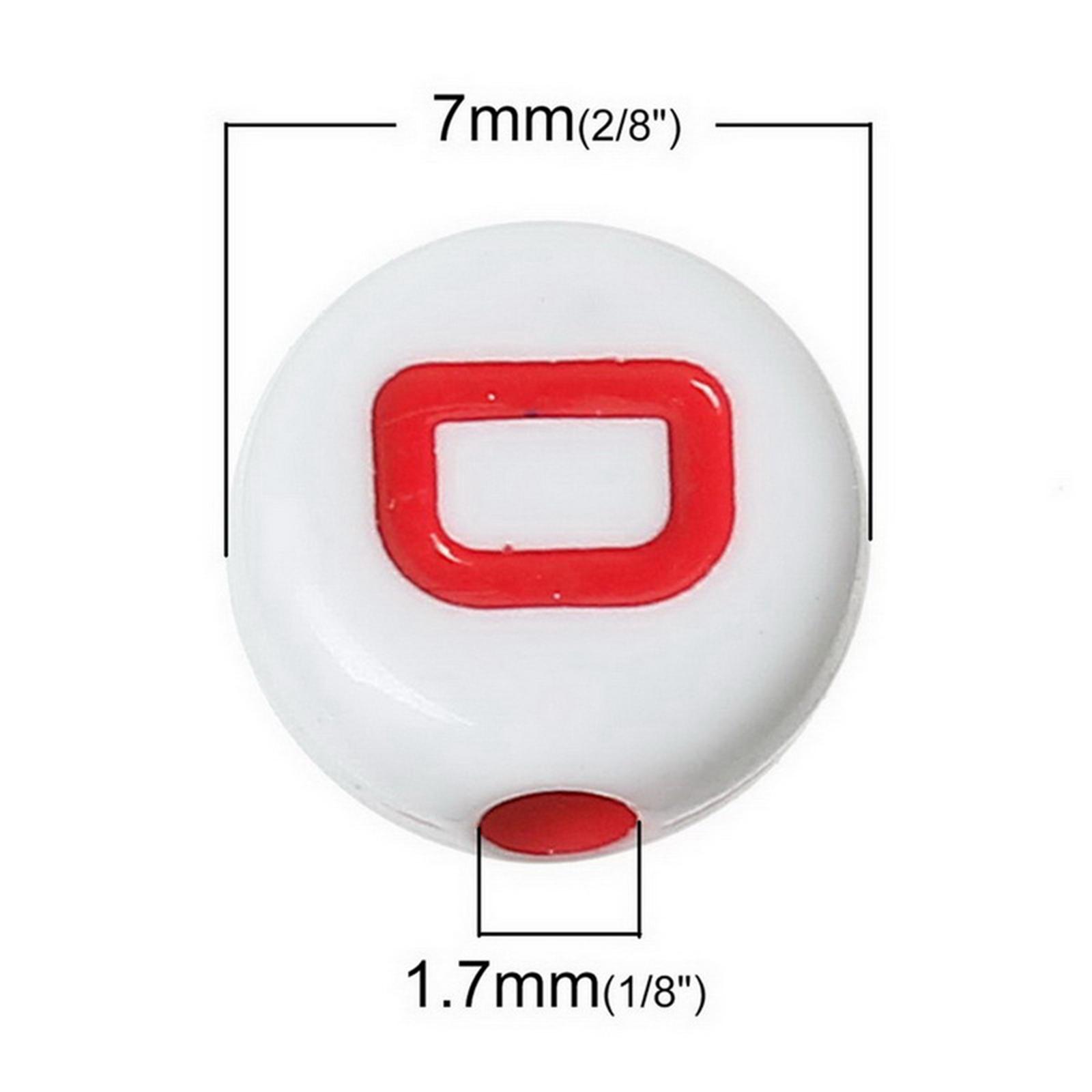 1000PCS Acrylic Letter Beads Round Letter Beads Alphabet Beads A-Z for Jewelry Making/Bracelets/Necklaces 7mm