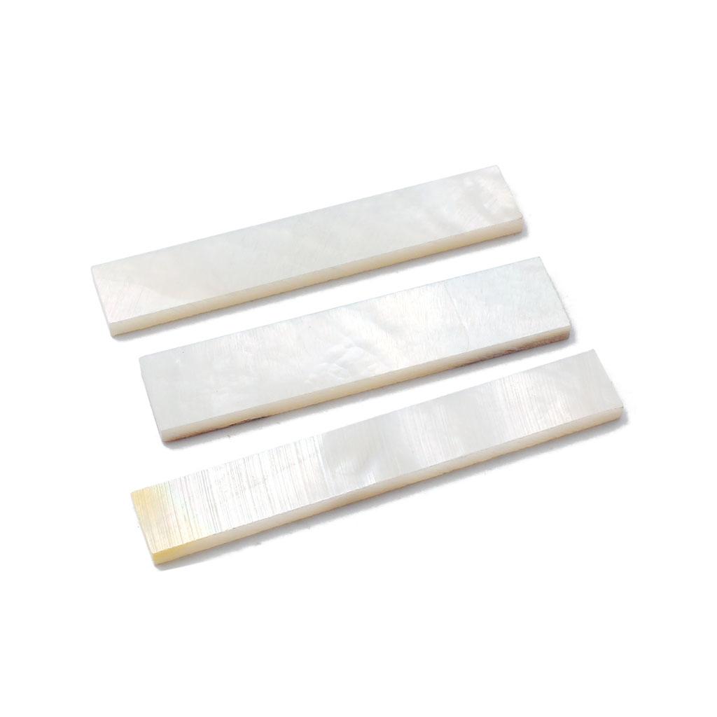 Sunnimix 1 Bộ Ván Trượt Ngón Tay Fretboard Ốp Hoa Chất Liệu Chấm Cho Đàn Acoustic Guitar Điện Phần Tự Làm, Trắng