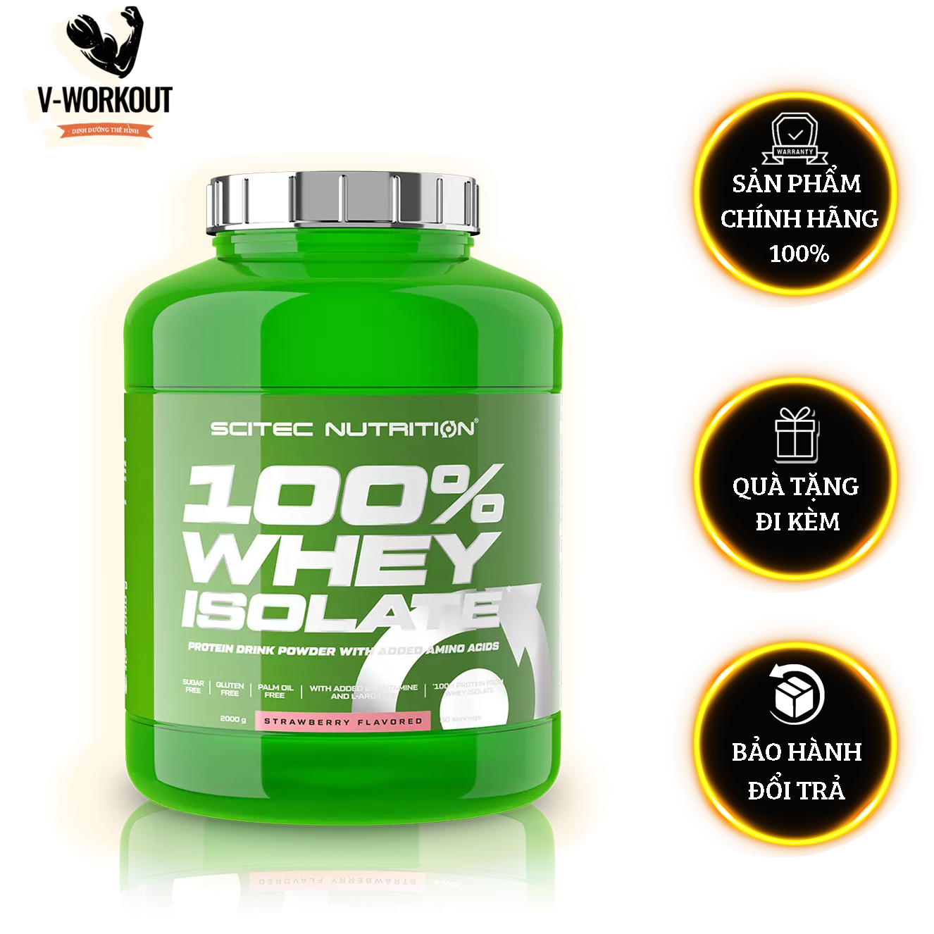 100% WHEY PROTEIN ISOLATE 2000 CHOCOLATE