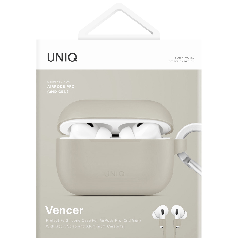 Bao Case Ốp Bảo Vệ UNIQ Vencer Silicone Hang dành cho Airpods Pro 2 - Hàng Chính Hãng