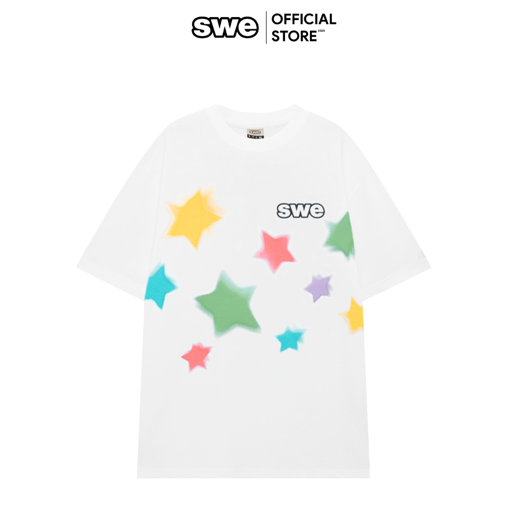 Áo phông tay lỡ unisex Local Brand STAR TEE 100% cotton in lụa - Thương hiệu SWE VN