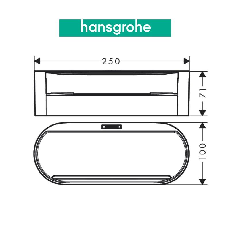 Khay gắn tường hansgrohe 27912