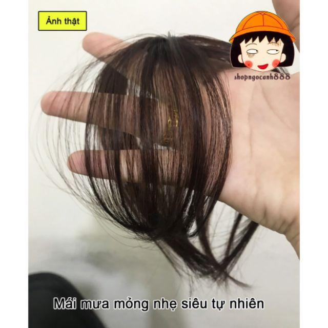 Tóc giả nữ đẹp tóc giả mái thưa 3D