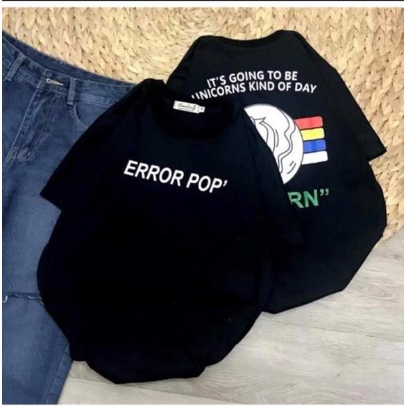 Áo thun áo phông tay lỡ Unisex SV-20 UNICORN 2 màu đen/trắng THE 1992