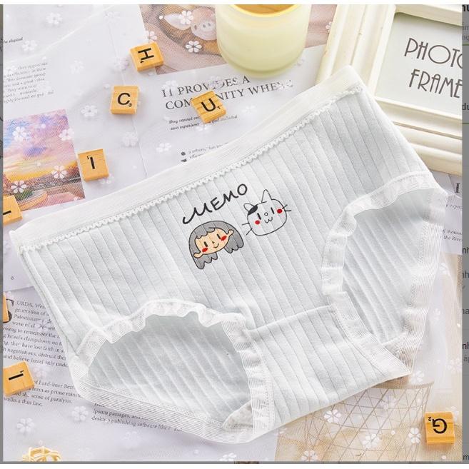 Quần lót nữ cotton in hình phong cách Nhật đồ lót dễ thương nữ tính QL06