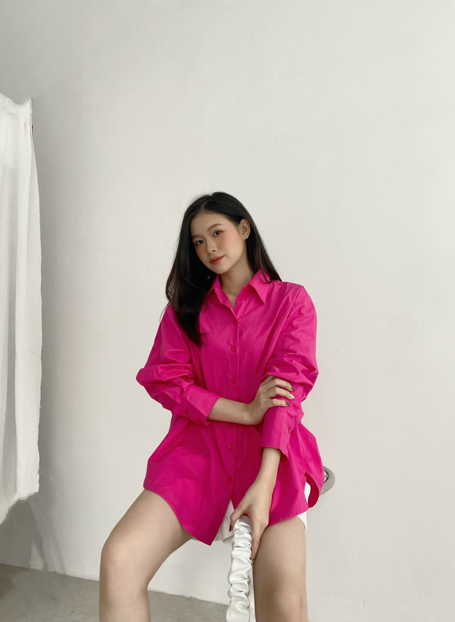 YU CHERRY | Áo nữ Basic Cotton Shirt YA381