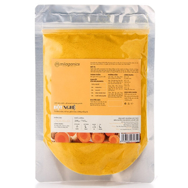 Bột nghệ MILAGANICS 200g