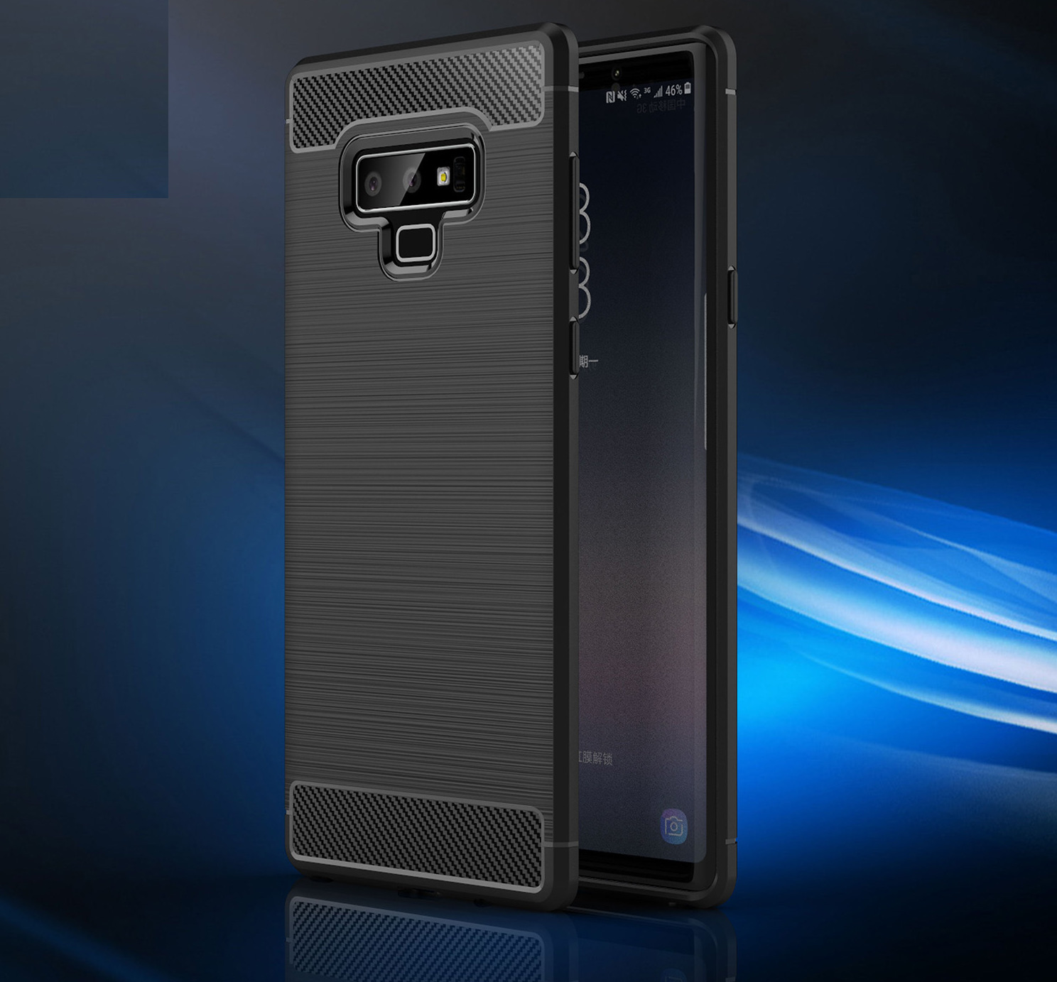 Ốp lưng chống sốc Vân Sợi Carbon cho Samsung Galaxy Note 9 - hàng nhập khẩu