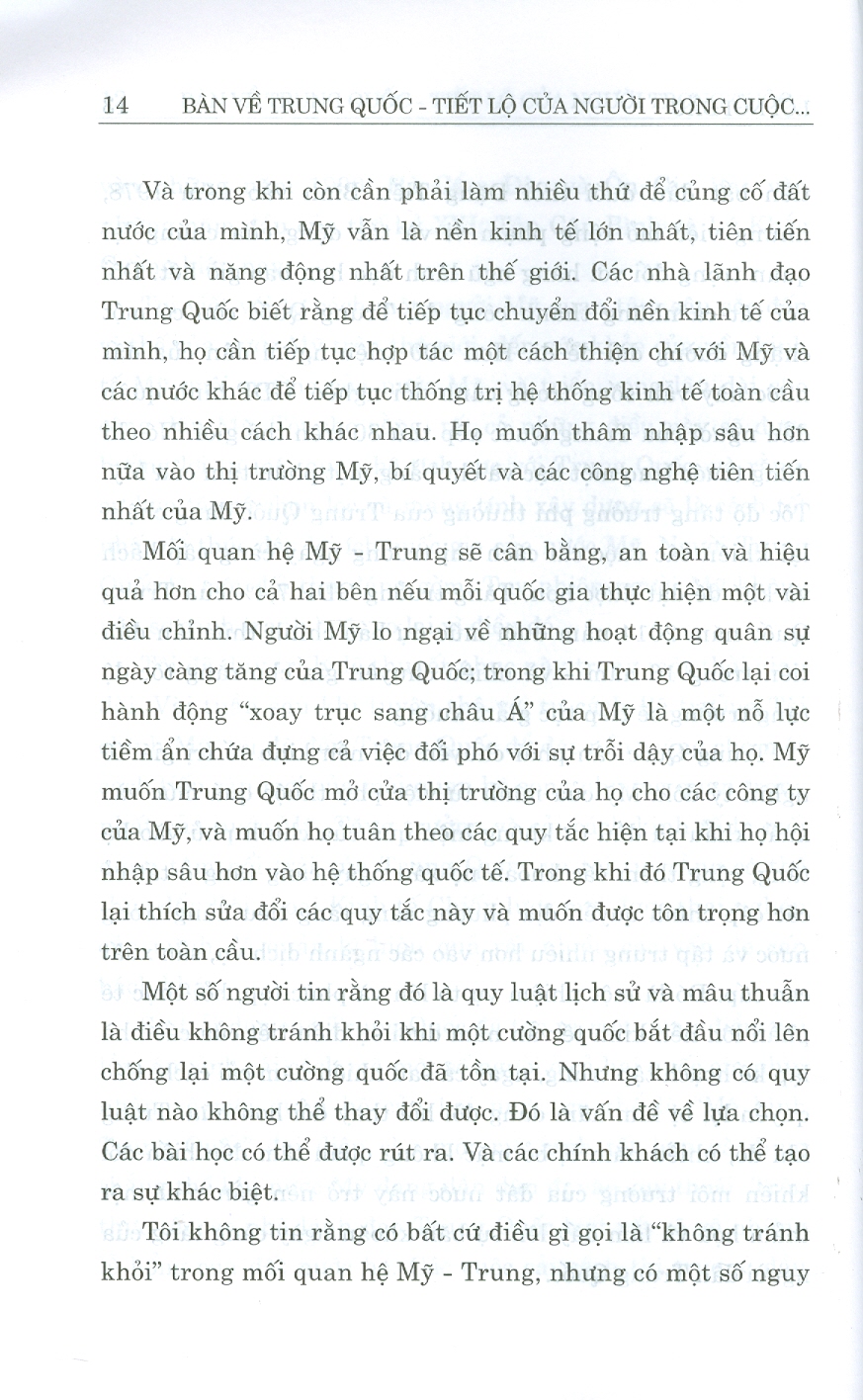 BÀN VỀ TRUNG QUỐC - Tiết Lộ Của Người Trong Cuộc Về Siêu Cường Kinh Tế Mới (Sách tham khảo) (Xuât bản lần thứ hai) - Năm 2022