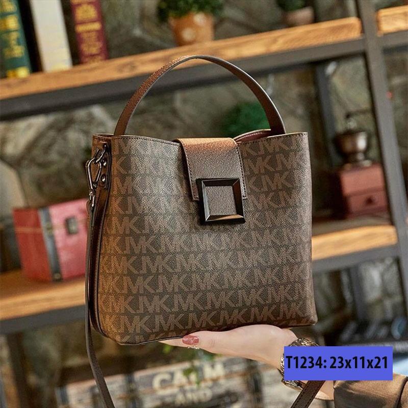 Túi xách tay đeo chéo nữ hoa văn đi làm đi chơi khóa vuông rẻ đẹp phong cách hàn quốc T1234