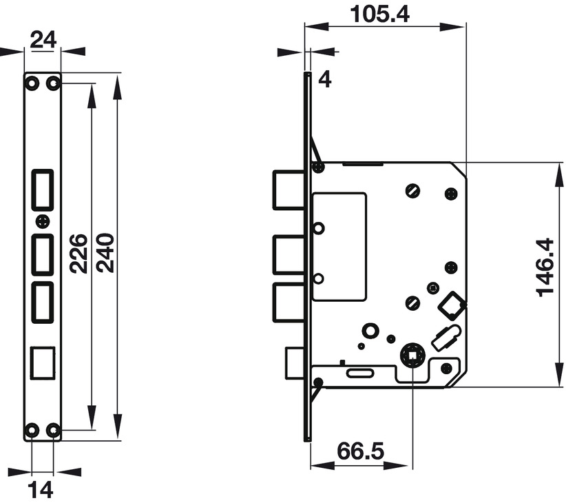 Khóa Điện Tử Hafele EL9500