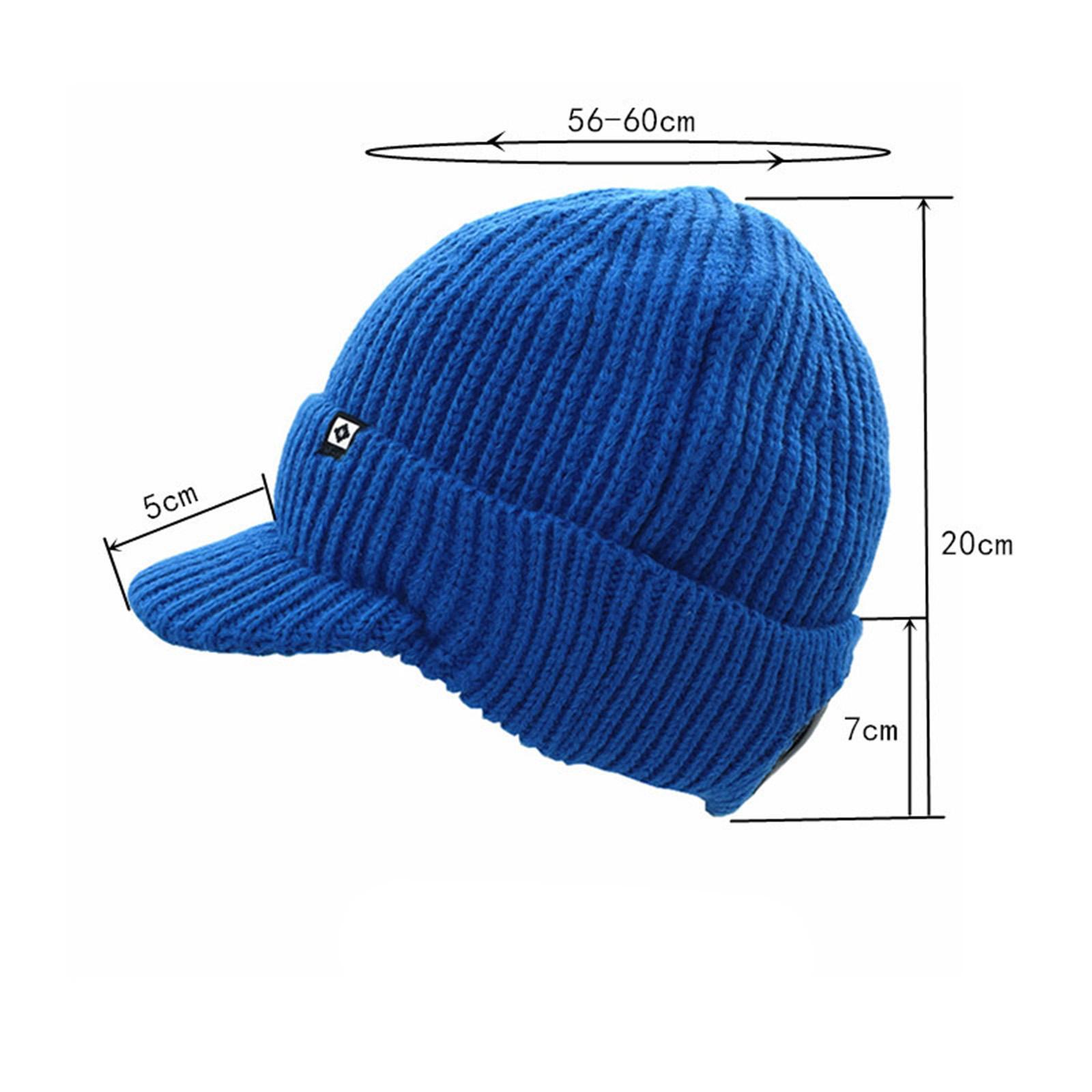 Men's Knit Newsboy Hat Goggles Beanie Warm Cap Windproof Unisex Adults