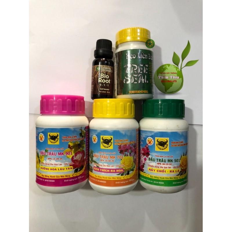 COMBO-5 LỌ PHÂN BÓN,KEO LIỀN DA CÂY, CHẾ PHẨM SIÊU KÍCH RỄ CHO LAN ,CÂY CẢNH