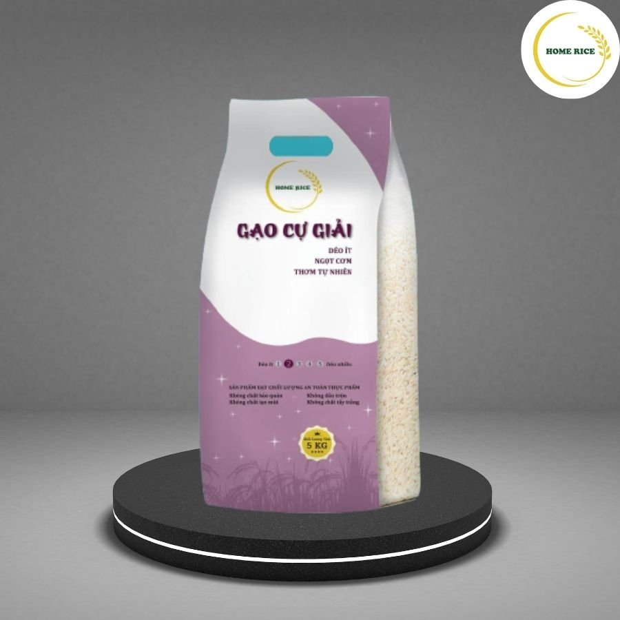 Gạo Cự Giải Home Rice Túi 5Kg - Gạo dẻo - mềm - ngọt cơm - thơm nhẹ