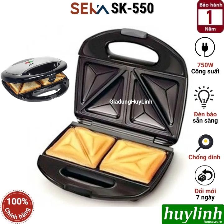 Máy nướng bánh sandwich - hotdog Seka SK550 - 750W - Hàng chính hãng