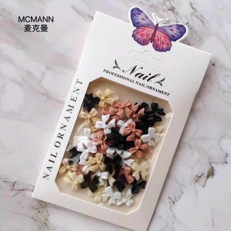 Charm Nơ Bột,Nơ Thủy Tinh, Charm Giáng Sinh