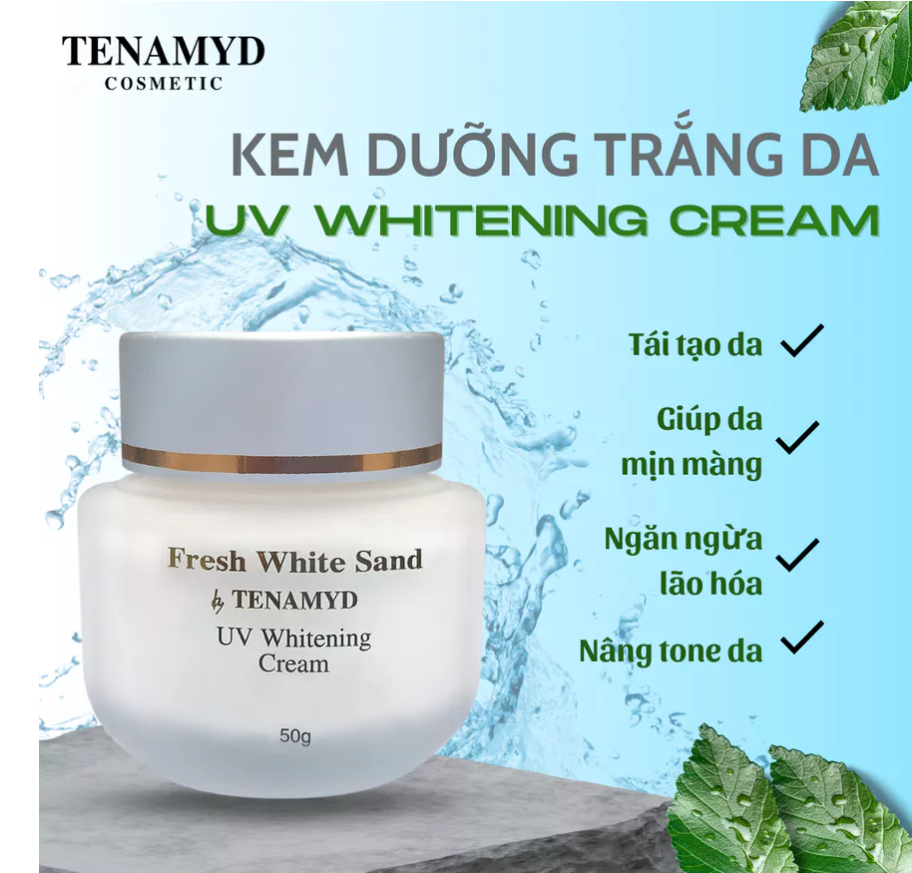Kem dưỡng trắng da TENAMYD UV Whitening Cream 50g - Kem Ngày