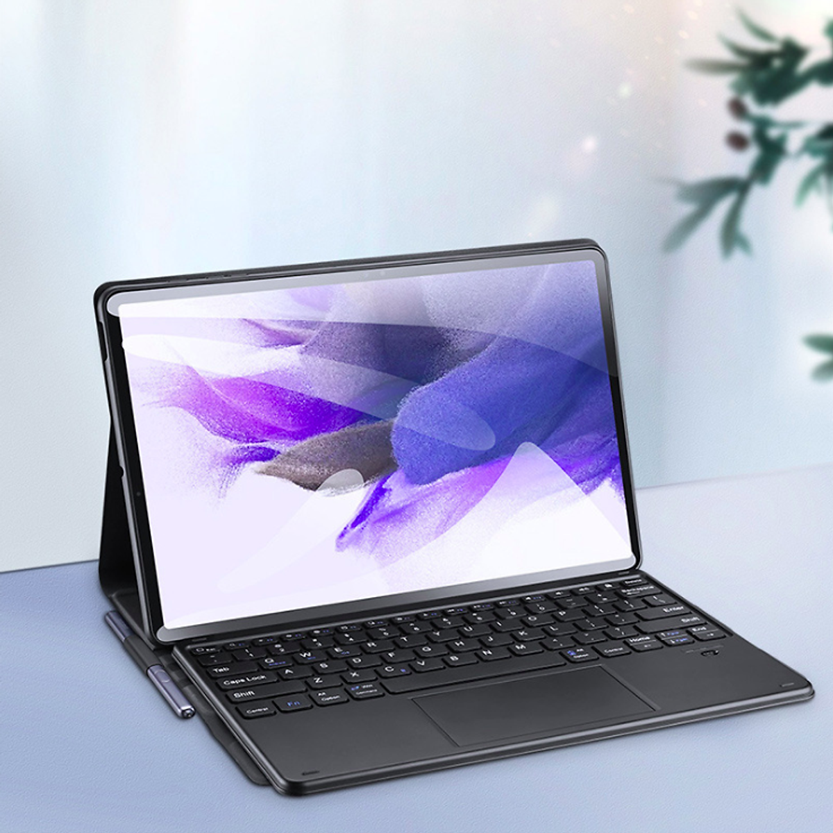 Bao da dành cho Samsung Galaxy Tab A8 2022 kèm bàn phím bluetooth có TouchPad hiệu Dux Ducis - Hàng chính hãng
