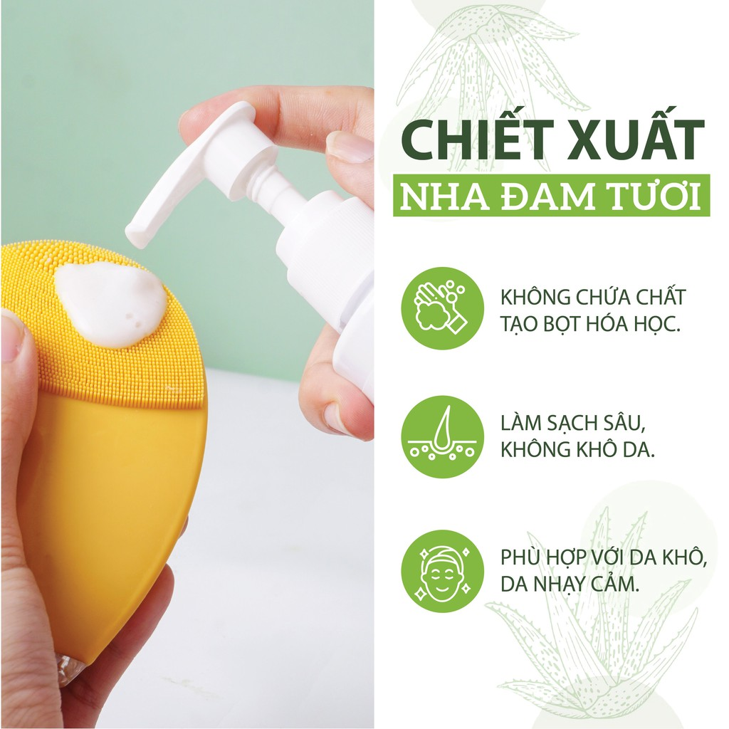 Sữa rửa mặt nha đam Milaganics 30ml