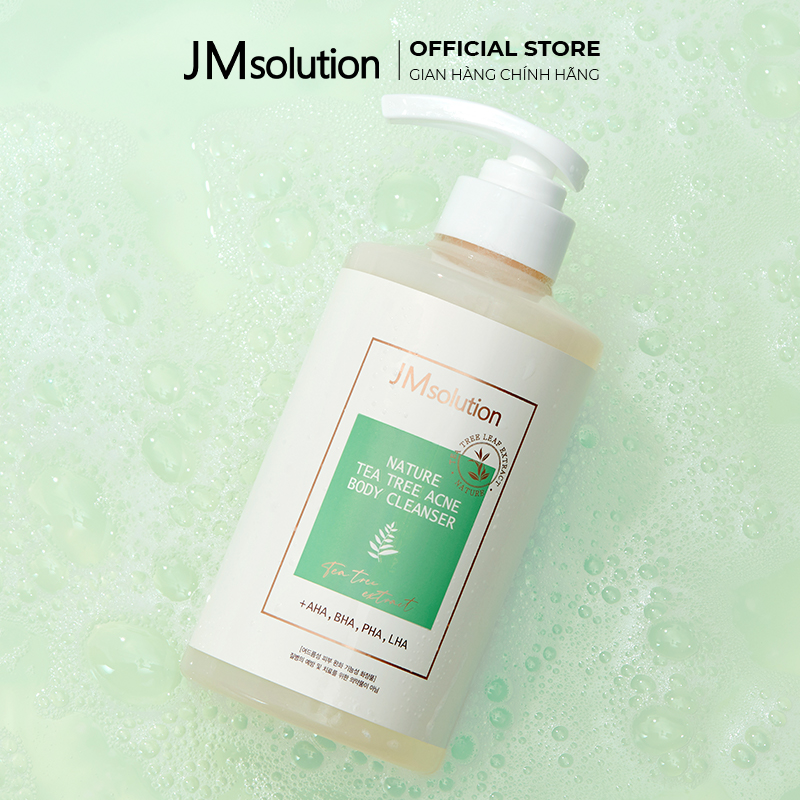 Sữa Tắm Chiết Xuất Tràm Trà JMsolution Nature Tea Tree Acne Body Cleanser 500ml